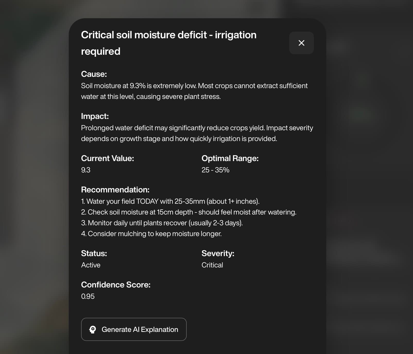 AI Crop Recommendations — AetherView